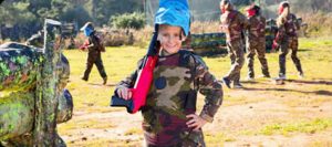 young paintball player